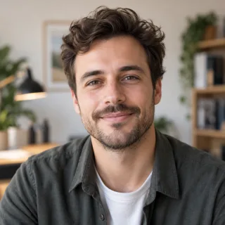 AI-generated illustrative portrait of Daniel Foster