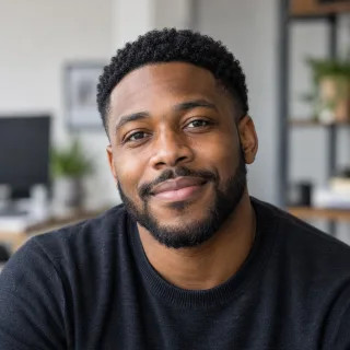 AI-generated illustrative portrait of Marcus Reed